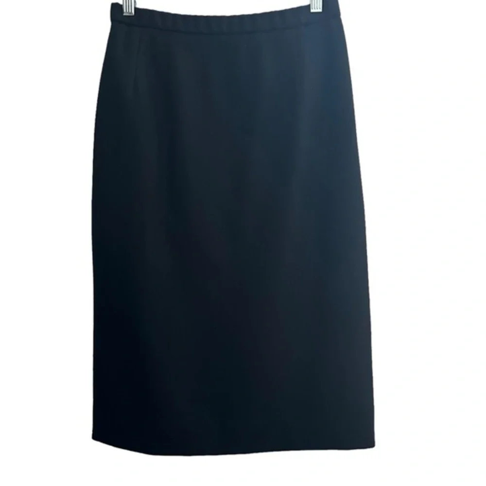 VTG PENDLETON BLACK WOOL PENCIL SKIRT SIZE SMALL